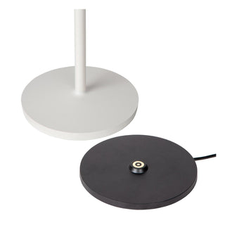 JUSTINE - Lampe de table rechargeable Intérieur/Extérieur - Batterie/Pile - LED Var. - 1x2W 2700K - IP54 - Avec station de charge sans fil - Blanc