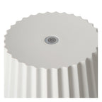 JUSTINE - Lampe de table rechargeable Intérieur/Extérieur - Batterie/Pile - LED Var. - 1x2W 2700K - IP54 - Avec station de charge sans fil - Blanc