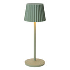 JUSTINE - Oplaadbare Tafellamp Binnen/Buiten - Accu/Batterij - LED Dimb. - 1x2W 2700K - IP54 - Met draadloos oplaadstation - Groen