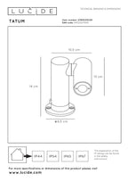 TATUM - Tuinspot - LED - 1x5W 3000K - IP65 - Antraciet