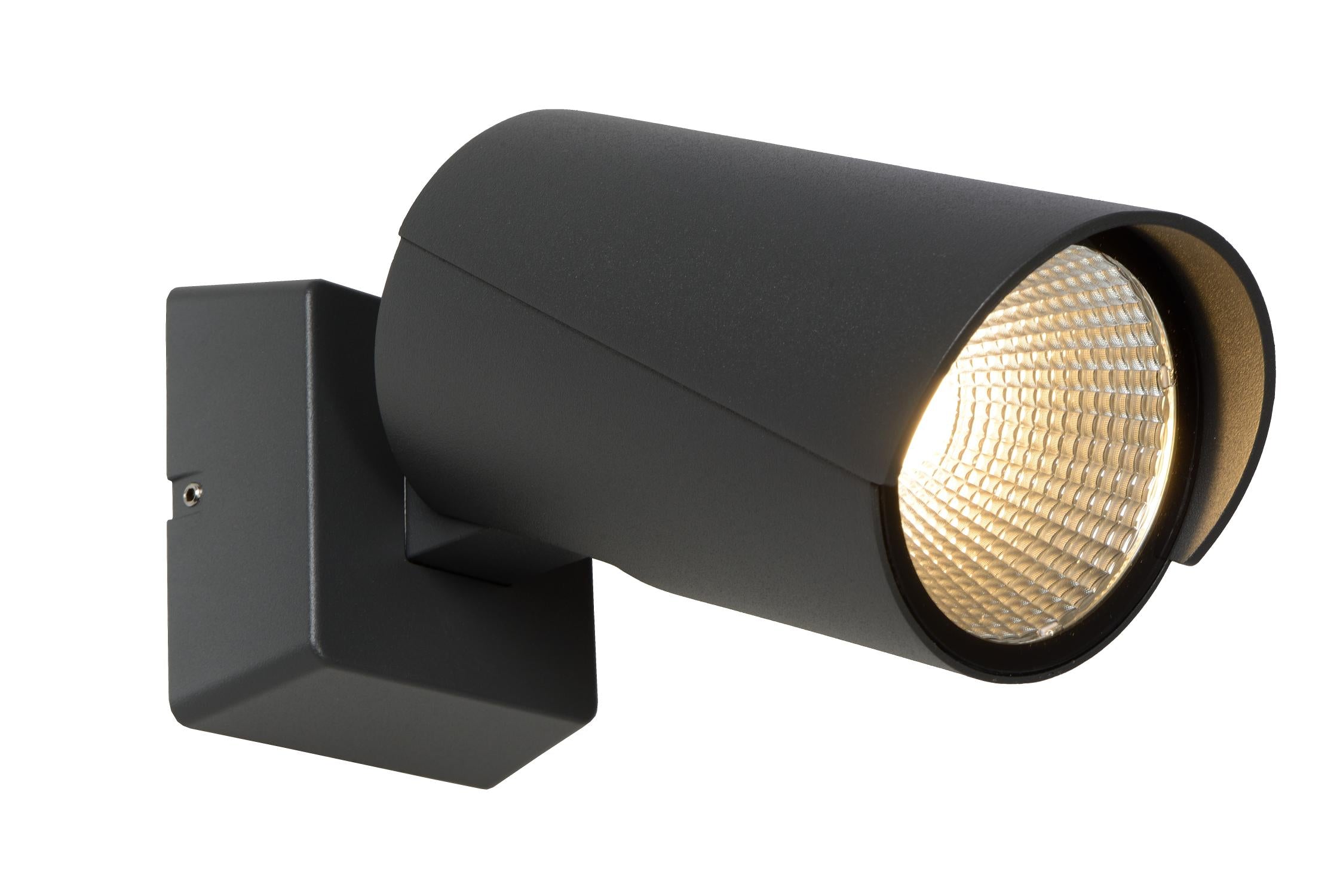 MANAL - Wandspot / Wandlamp Binnen/Buiten - LED - 1x13W 3000K - IP65 - Antraciet