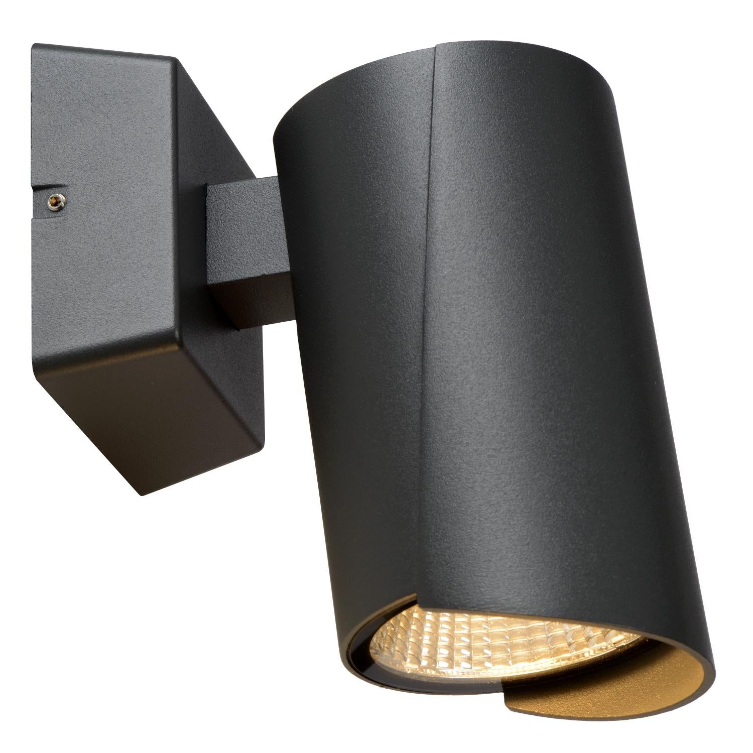 MANAL - Wandspot / Wandlamp Binnen/Buiten - LED - 1x13W 3000K - IP65 - Antraciet