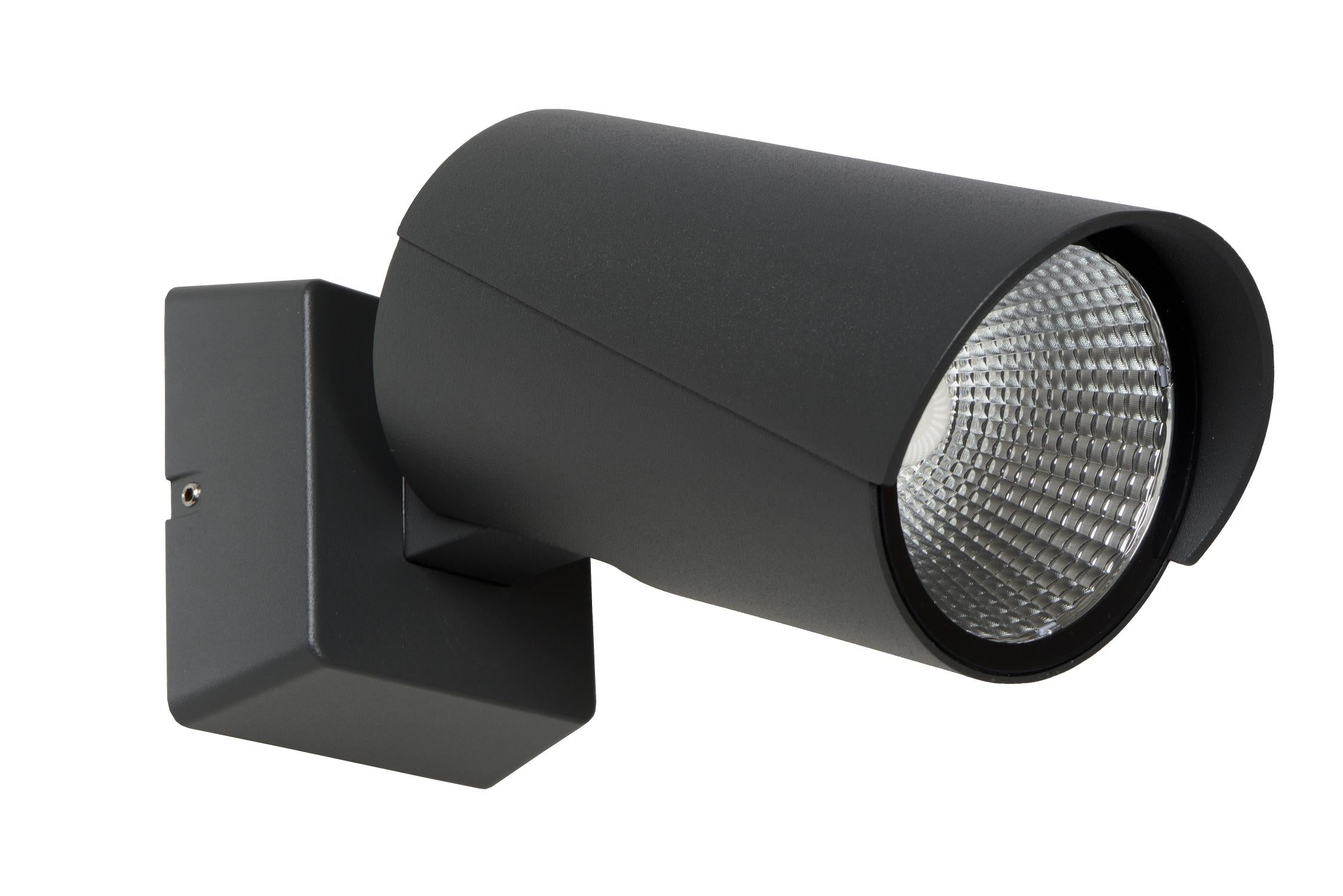 MANAL - Wandspot / Wandlamp Binnen/Buiten - LED - 1x13W 3000K - IP65 - Antraciet