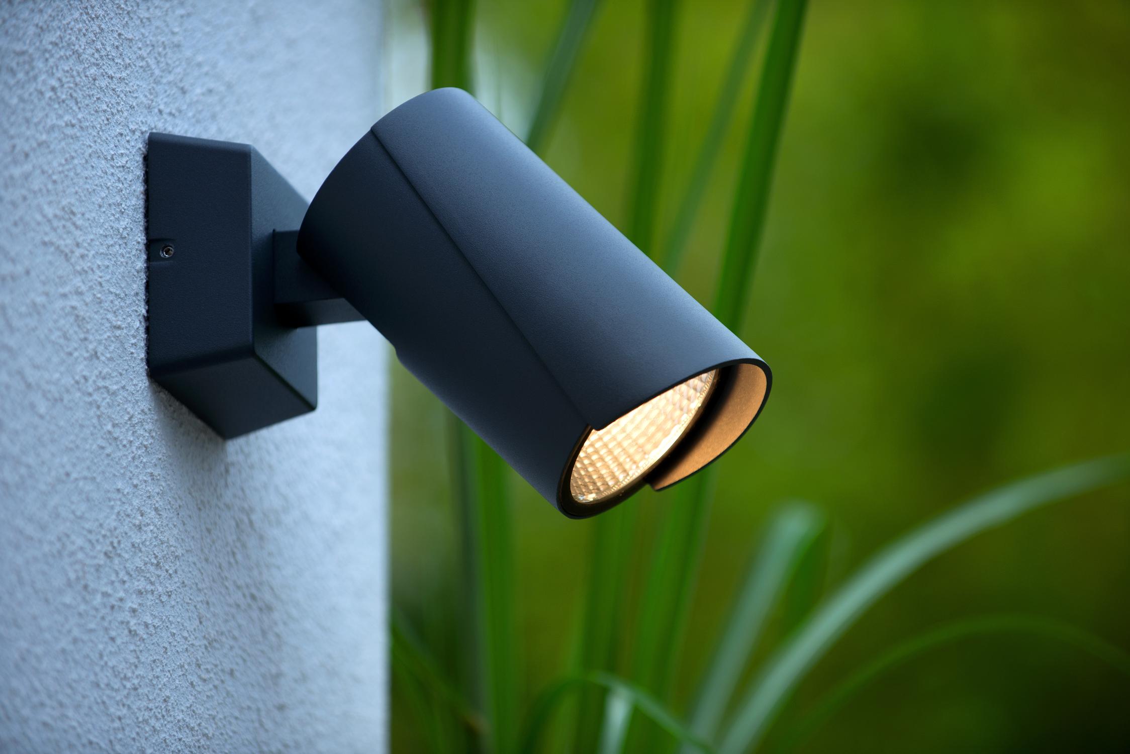 MANAL - Wandspot / Wandlamp Binnen/Buiten - LED - 1x13W 3000K - IP65 - Antraciet