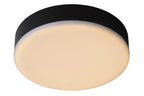 CERES-LED - Plafonnière Badkamer - Ø 21,5 cm - LED Dimb. - 1x30W 3000K - IP44 - Zwart