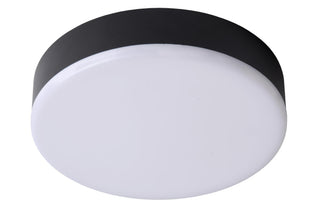 CERES-LED - Plafonnière Badkamer - Ø 21,5 cm - LED Dimb. - 1x30W 3000K - IP44 - Zwart