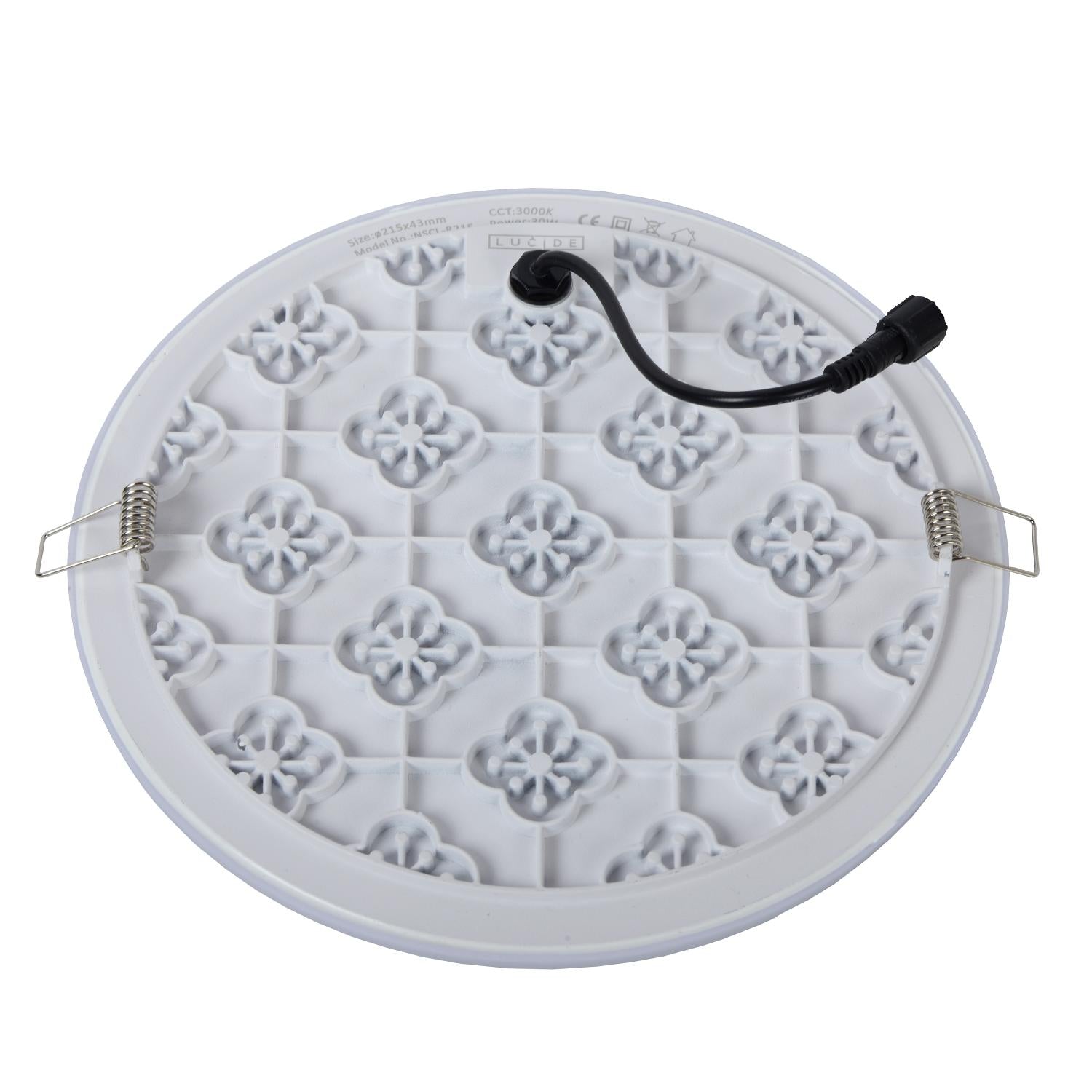 CERES-LED - Plafonnière Badkamer - Ø 21,5 cm - LED Dimb. - 1x30W 3000K - IP44 - Wit