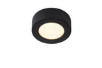 BRICE-LED - Plafonnier Salle de bain - Ø 11,7 cm - LED Var. - 1x8W 3000K - IP44 - Noir