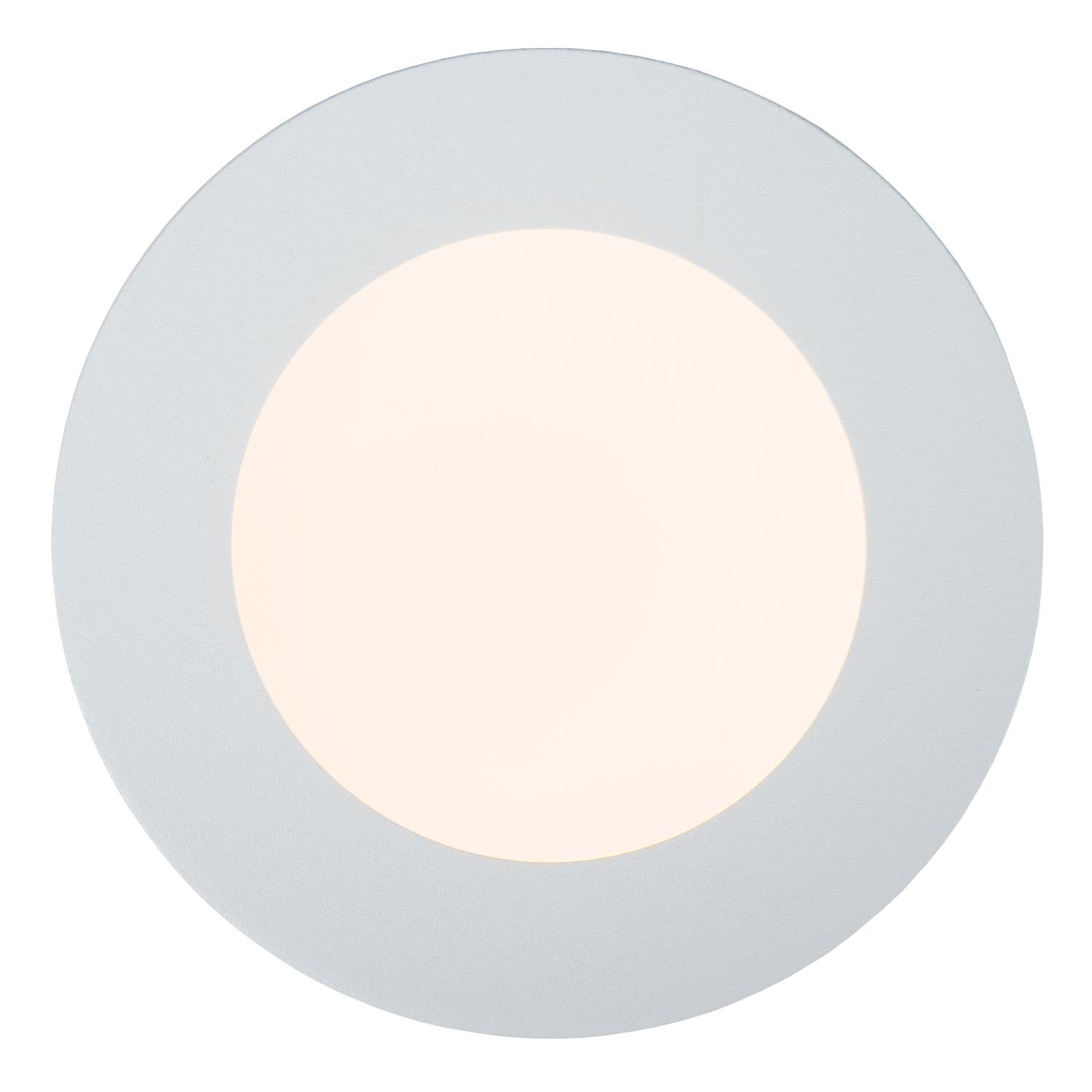 BRICE-LED - Plafonnière Badkamer - Ø 11,7 cm - LED Dimb. - 1x8W 3000K - IP44 - Wit