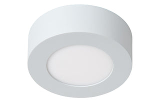 BRICE-LED - Plafonnière Badkamer - Ø 11,7 cm - LED Dimb. - 1x8W 3000K - IP44 - Wit
