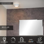 BRICE-LED - Plafonnière Badkamer - Ø 11,7 cm - LED Dimb. - 1x8W 3000K - IP44 - Wit