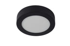 BRICE-LED - Plafonnier Salle de bain - Ø 18 cm - LED Var. - 1x12W 3000K - IP44 - Noir