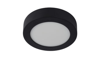BRICE-LED - Plafonnier Salle de bain - Ø 18 cm - LED Var. - 1x12W 3000K - IP44 - Noir