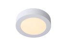 BRICE-LED - Plafonnière Badkamer - Ø 18 cm - LED Dimb. - 1x12W 3000K - IP44 - Wit