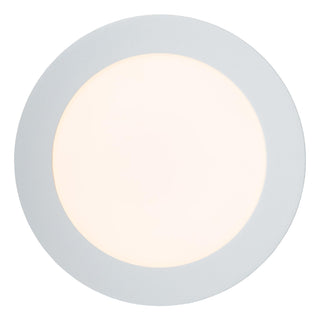 BRICE-LED - Plafonnière Badkamer - Ø 18 cm - LED Dimb. - 1x12W 3000K - IP44 - Wit