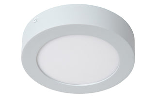 BRICE-LED - Plafonnière Badkamer - Ø 18 cm - LED Dimb. - 1x12W 3000K - IP44 - Wit