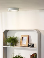 BRICE-LED - Plafonnière Badkamer - Ø 18 cm - LED Dimb. - 1x12W 3000K - IP44 - Wit