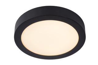 BRICE-LED - Ceiling light Bathroom - Ø 24 cm - LED Dimmable - 1x15W 3000K - IP44 - Black