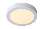 BRICE-LED - Plafonnier Salle de bain - Ø 24 cm - LED Var. - 1x15W 3000K - IP44 - Blanc