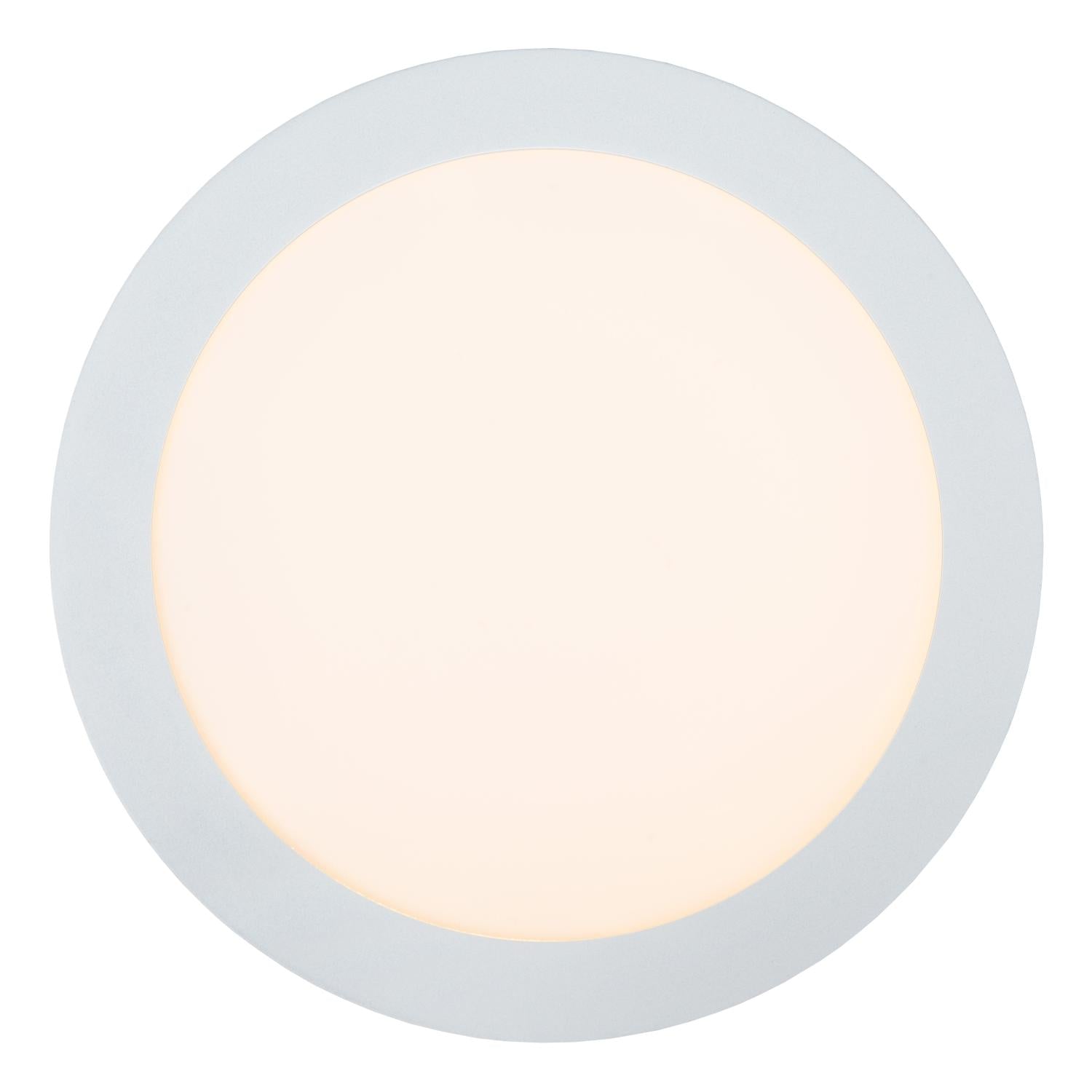 BRICE-LED - Plafonnier Salle de bain - Ø 24 cm - LED Var. - 1x15W 3000K - IP44 - Blanc