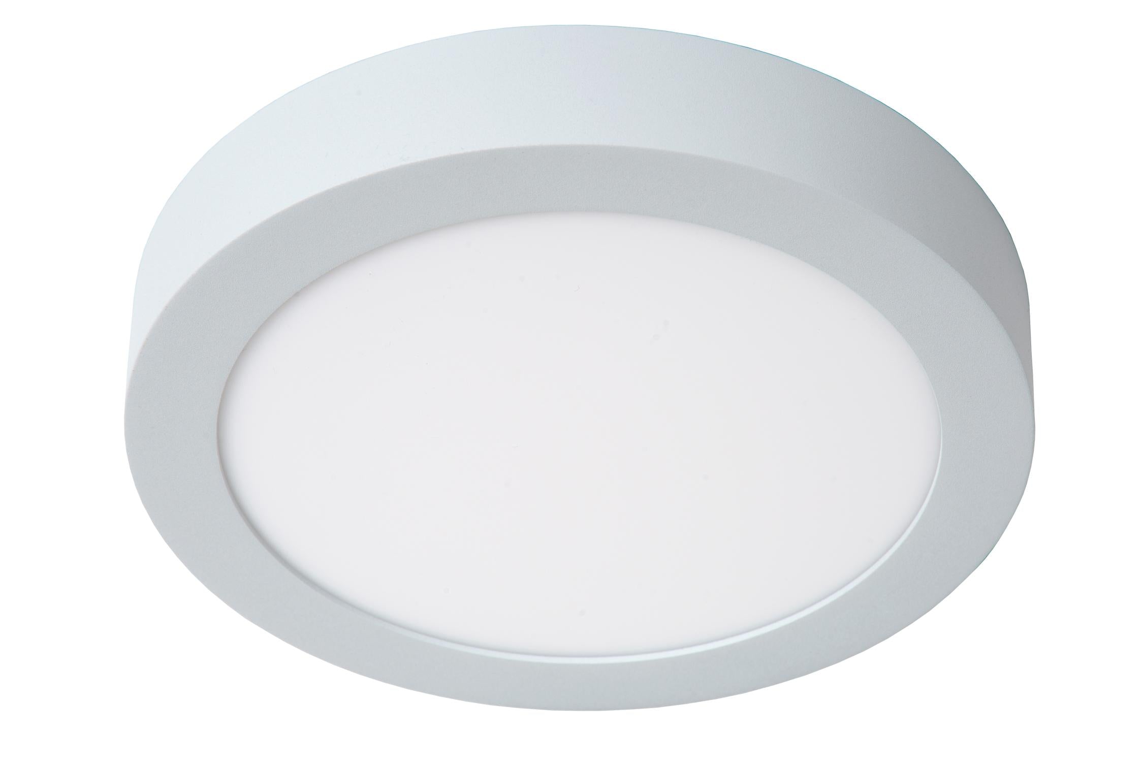 BRICE-LED - Plafonnier Salle de bain - Ø 24 cm - LED Var. - 1x15W 3000K - IP44 - Blanc