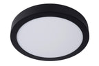 BRICE-LED - Plafonnier Salle de bain - Ø 30 cm - LED Var. - 1x30W 3000K - IP44 - Noir