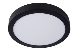 BRICE-LED - Plafonnier Salle de bain - Ø 30 cm - LED Var. - 1x30W 3000K - IP44 - Noir