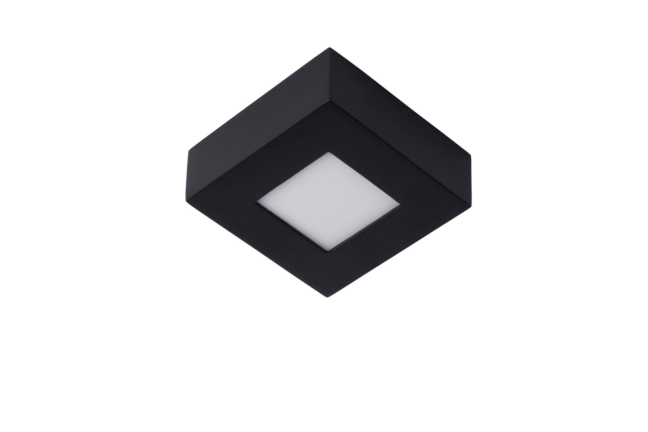 BRICE-LED - Ceiling light Bathroom - LED Dimmable - 1x8W 3000K - IP44 - Black