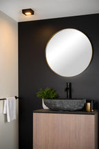 BRICE-LED - Ceiling light Bathroom - LED Dimmable - 1x8W 3000K - IP44 - Black