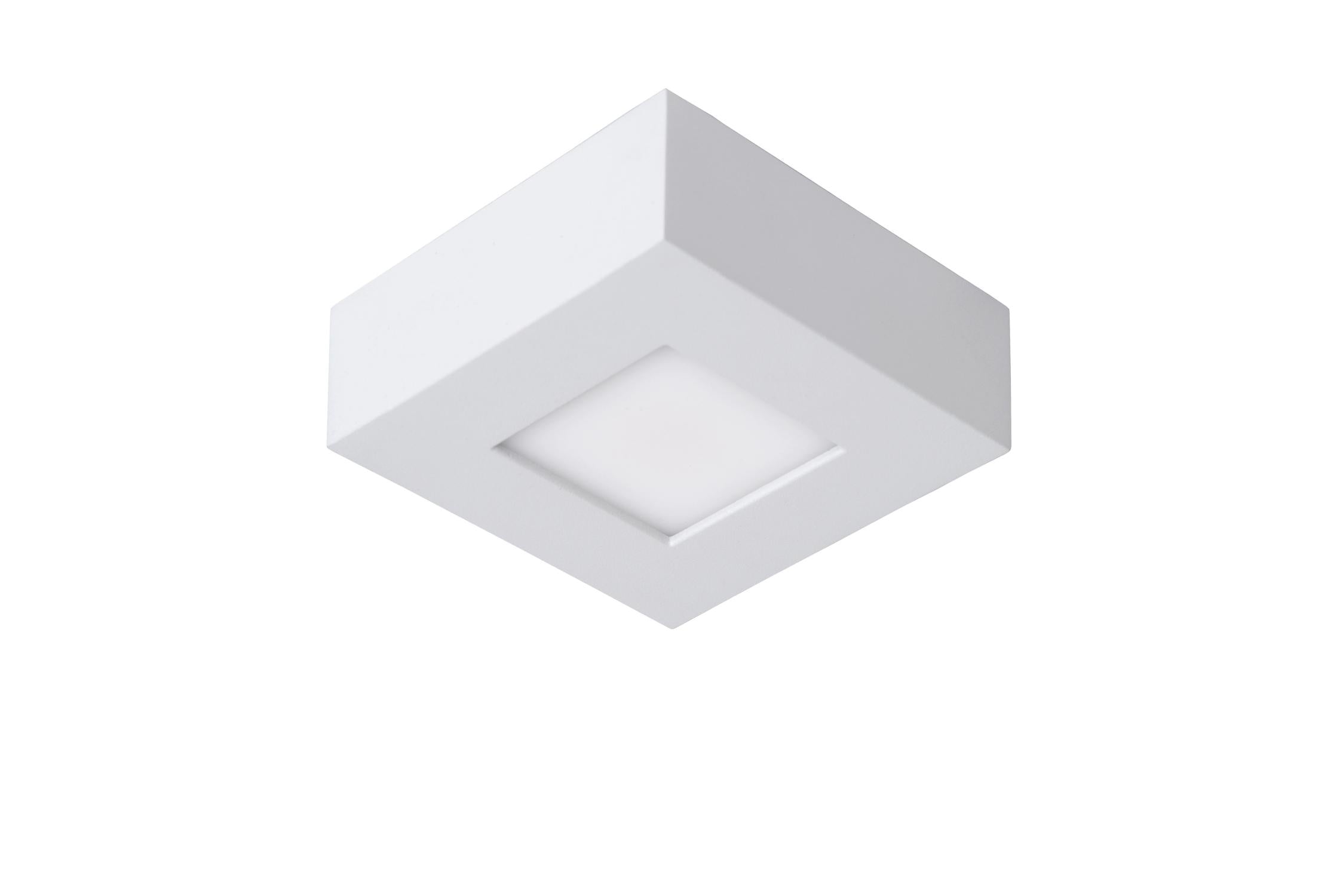 BRICE-LED - Plafonnière Badkamer - LED Dimb. - 1x8W 3000K - IP44 - Wit