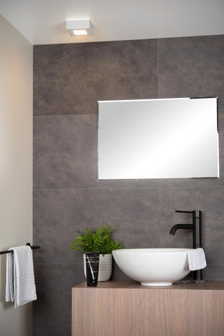 BRICE-LED - Plafonnière Badkamer - LED Dimb. - 1x8W 3000K - IP44 - Wit