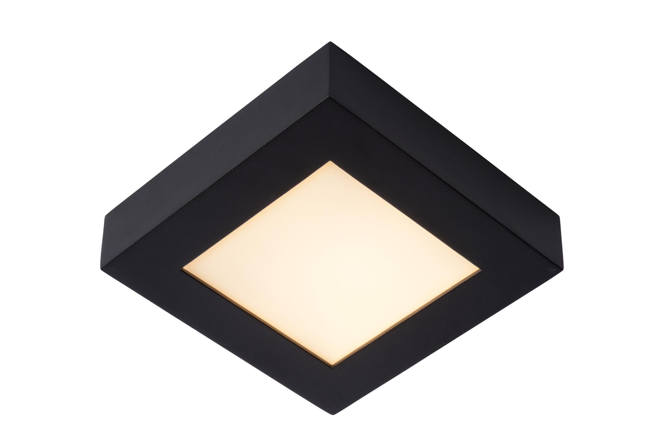 BRICE-LED - Ceiling light Bathroom - LED Dimmable - 1x15W 3000K - IP44 - Black