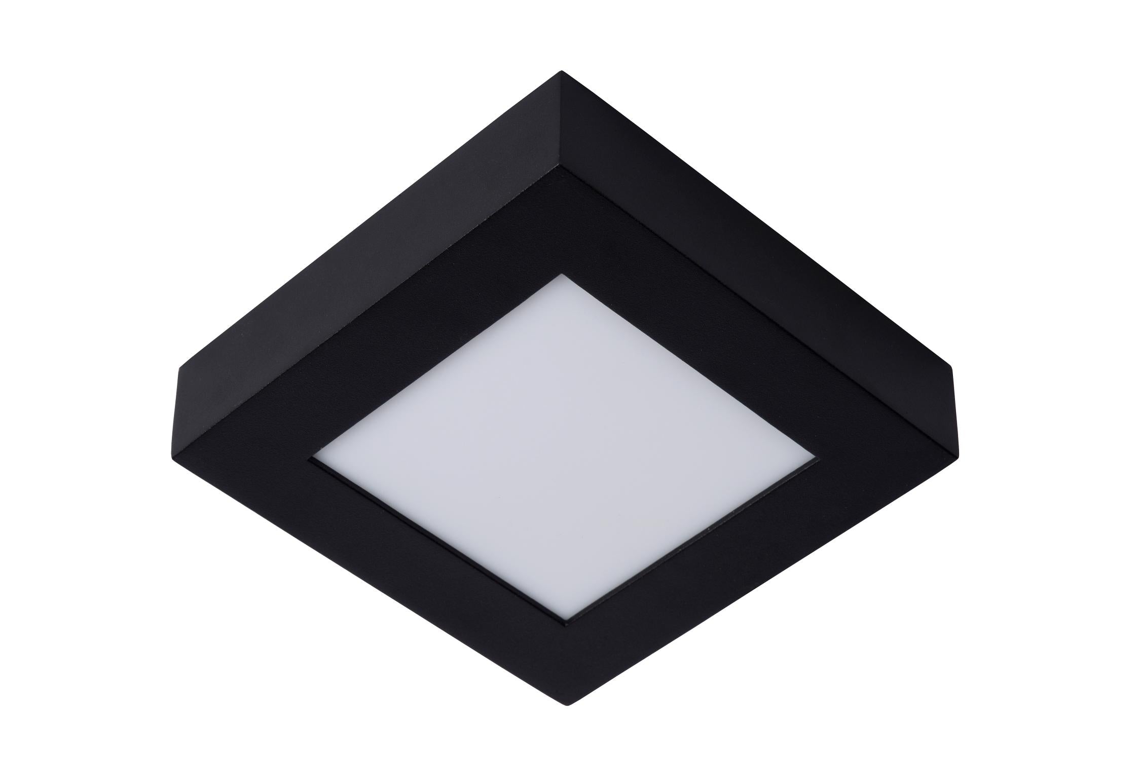 BRICE-LED - Ceiling light Bathroom - LED Dimmable - 1x15W 3000K - IP44 - Black