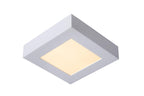 BRICE-LED - Plafonnière Badkamer - LED Dimb. - 1x15W 3000K - IP44 - Wit