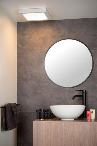 BRICE-LED - Ceiling light Bathroom - LED Dimmable - 1x30W 3000K - IP44 - White