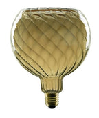 LED Floating globe 150 twisted rookgrijs E27 6W