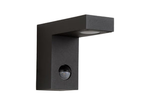 TEXAS-IR - Wall spot / Wall light Indoor/Outdoor - LED - 1x7W 3000K - IP54 - Motion & day/night sensor (can be switched off) - Anthracite
