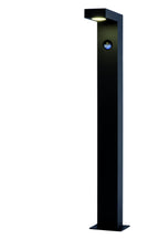 TEXAS-IR - Sokkellamp - LED - 1x7W 3000K - IP54 - Beweging & dag/nacht sensor (uitschakelbaar) - Antraciet