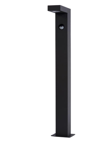 TEXAS-IR - Sokkellamp - LED - 1x7W 3000K - IP54 - Beweging & dag/nacht sensor (uitschakelbaar) - Antraciet