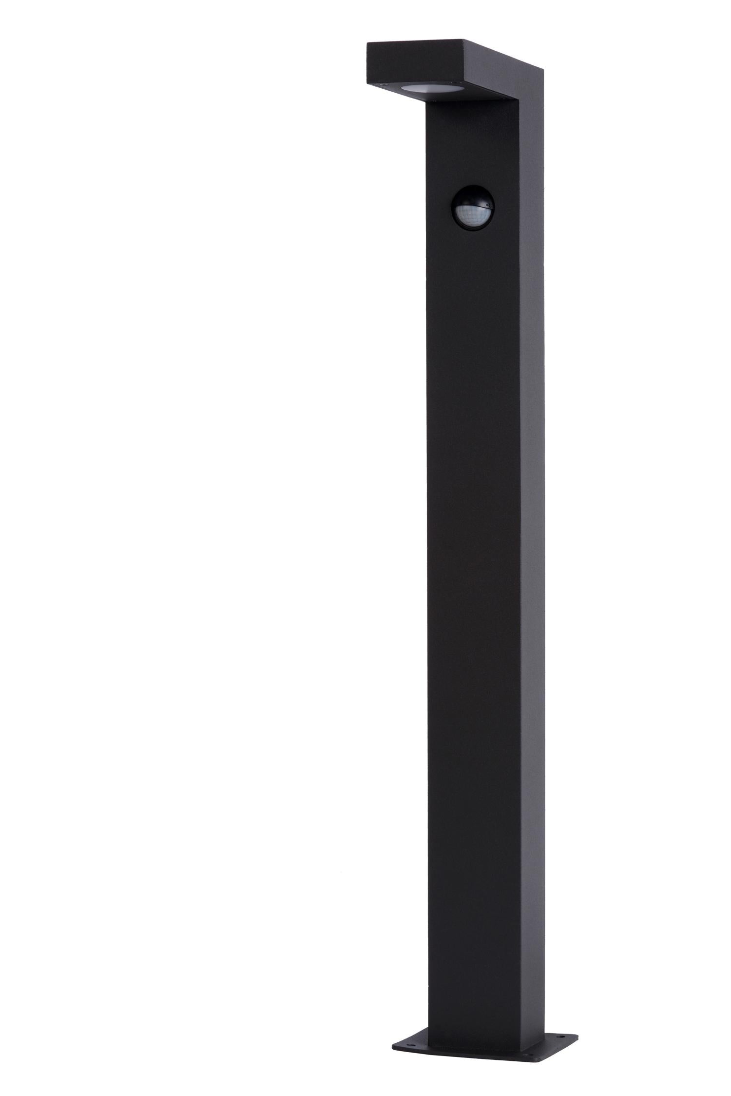 TEXAS-IR - Sokkellamp - LED - 1x7W 3000K - IP54 - Beweging & dag/nacht sensor (uitschakelbaar) - Antraciet