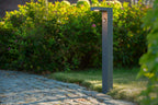 TEXAS-IR - Sokkellamp - LED - 1x7W 3000K - IP54 - Beweging & dag/nacht sensor (uitschakelbaar) - Antraciet