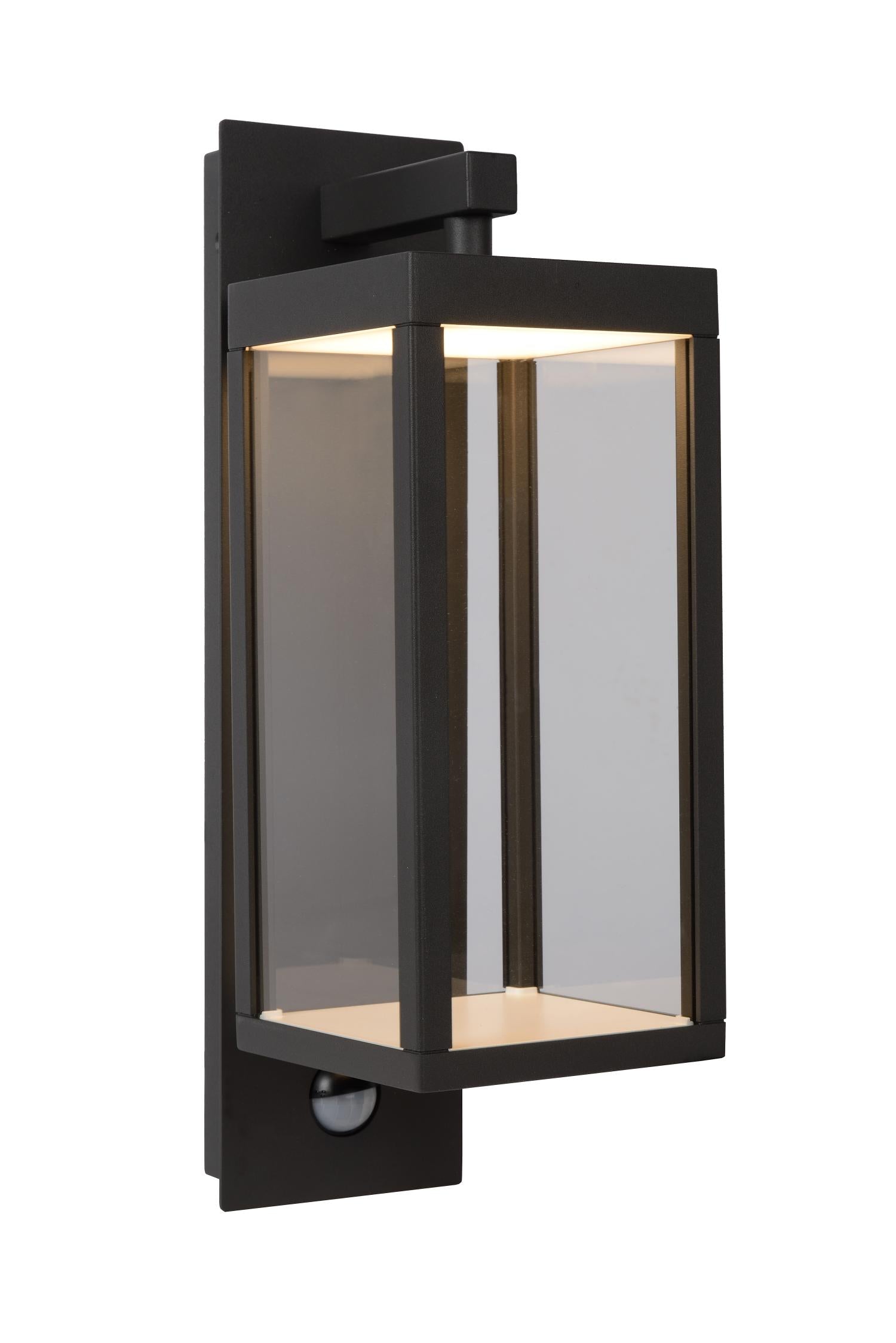 CLAIRETTE - Applique murale Intérieur/Extérieur - LED - 1x13W 3000K - IP54 - Détecteur de mouvement et jour/nuit - Anthracite