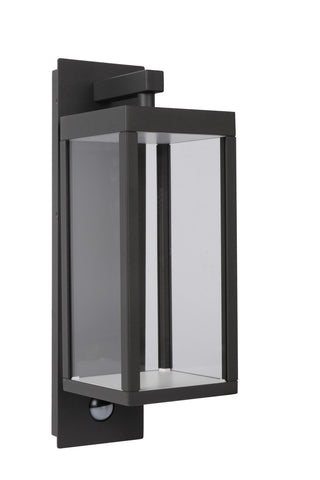 CLAIRETTE - Applique murale Intérieur/Extérieur - LED - 1x13W 3000K - IP54 - Détecteur de mouvement et jour/nuit - Anthracite