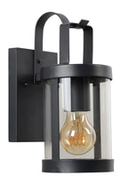 LINDELO - Wandlamp Binnen/Buiten - 1xE27 - IP23 - Zwart