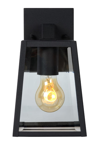 MATSLOT - Wandlamp Binnen/Buiten - 1xE27 - IP23 - Zwart
