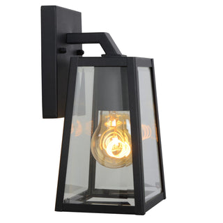 MATSLOT - Wandlamp Binnen/Buiten - 1xE27 - IP23 - Zwart