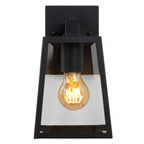 MATSLOT - Wandlamp Binnen/Buiten - 1xE27 - IP23 - Zwart