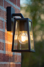 MATSLOT - Wandlamp Binnen/Buiten - 1xE27 - IP23 - Zwart
