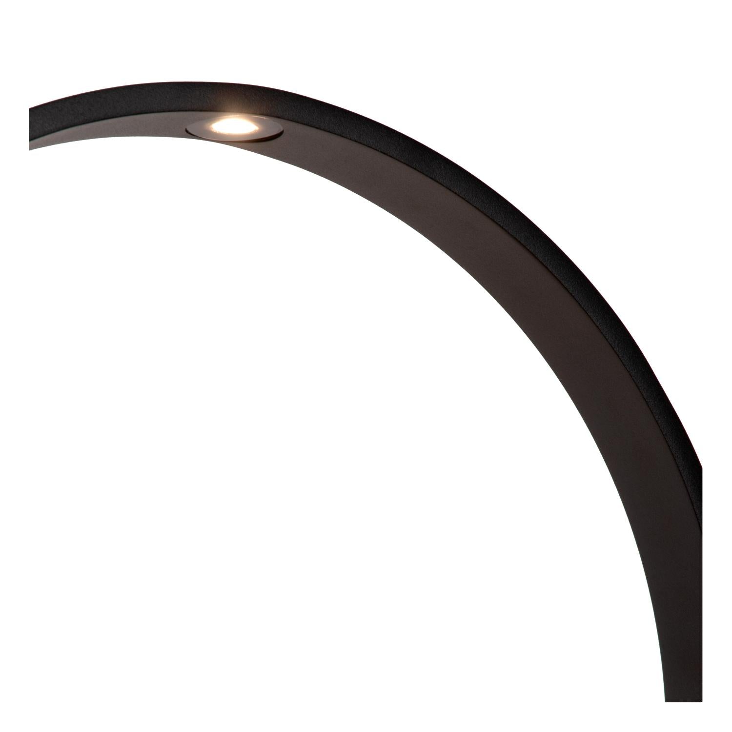 JEREL - Lampe socle - Ø 40 cm - LED - 1x5W 3000K - IP54 - Noir