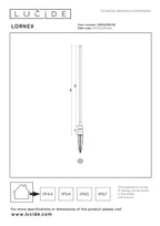 LORNEX - Garden spot - Ø 4.9 cm - LED - 1x6W 3000K - IP54 - Black
